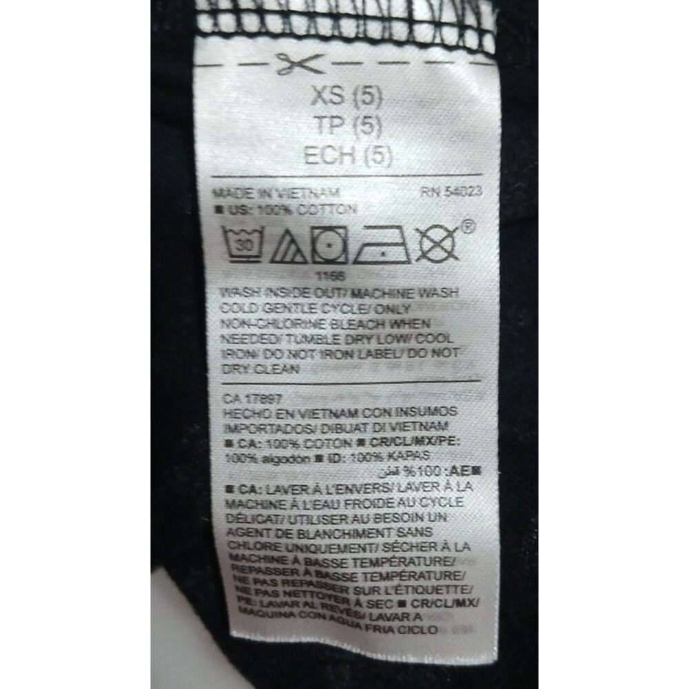 Old Navy Sleeveless Tank Dress Black & Floral Cotton Girls Size XS (5) - Picture 5 of 7